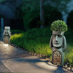 GardenDecor - Artistic Flower Pot with Solar LED Light