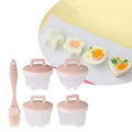 Cooked Egg Mold Set | Funny Breakfast Eggs (4 pcs. + Brush)