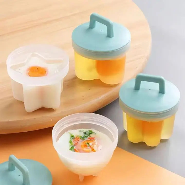 Cooked Egg Mold Set | Funny Breakfast Eggs (4 pcs. + Brush)