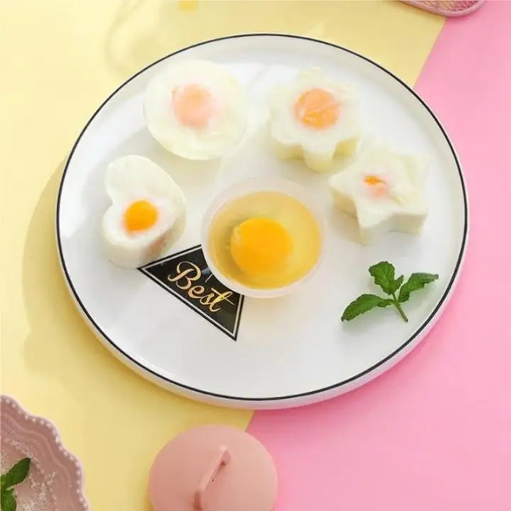 Cooked Egg Mold Set | Funny Breakfast Eggs (4 pcs. + Brush)
