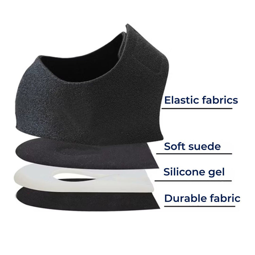 GelCush Heel Cups for Plantar Fasciitis | Soft Gel Inserts - for Heel Pain Relief and Shock Absorption