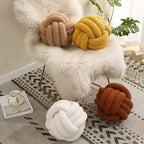 Cozy handmade tufted throw pillow