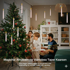 LumiGlow LED Candle Set | Flameless hanging candles with remote control for atmospheric decoration