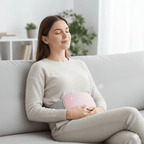 Electric abdominal heater with vibration function for pain relief