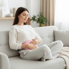 Electric abdominal heater with vibration function for pain relief