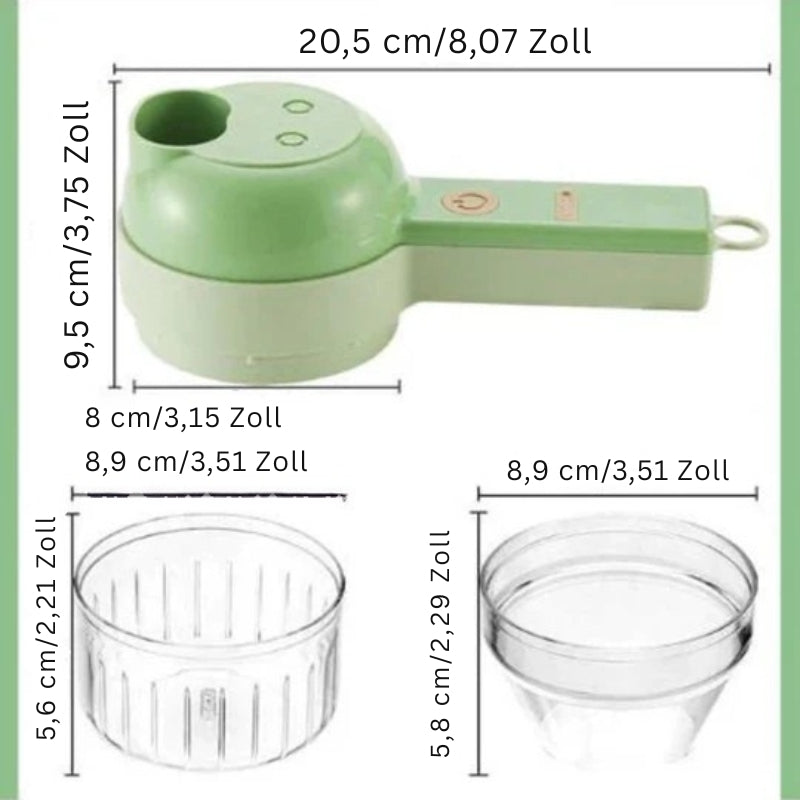 4-in-1 manual kitchen preparation maker