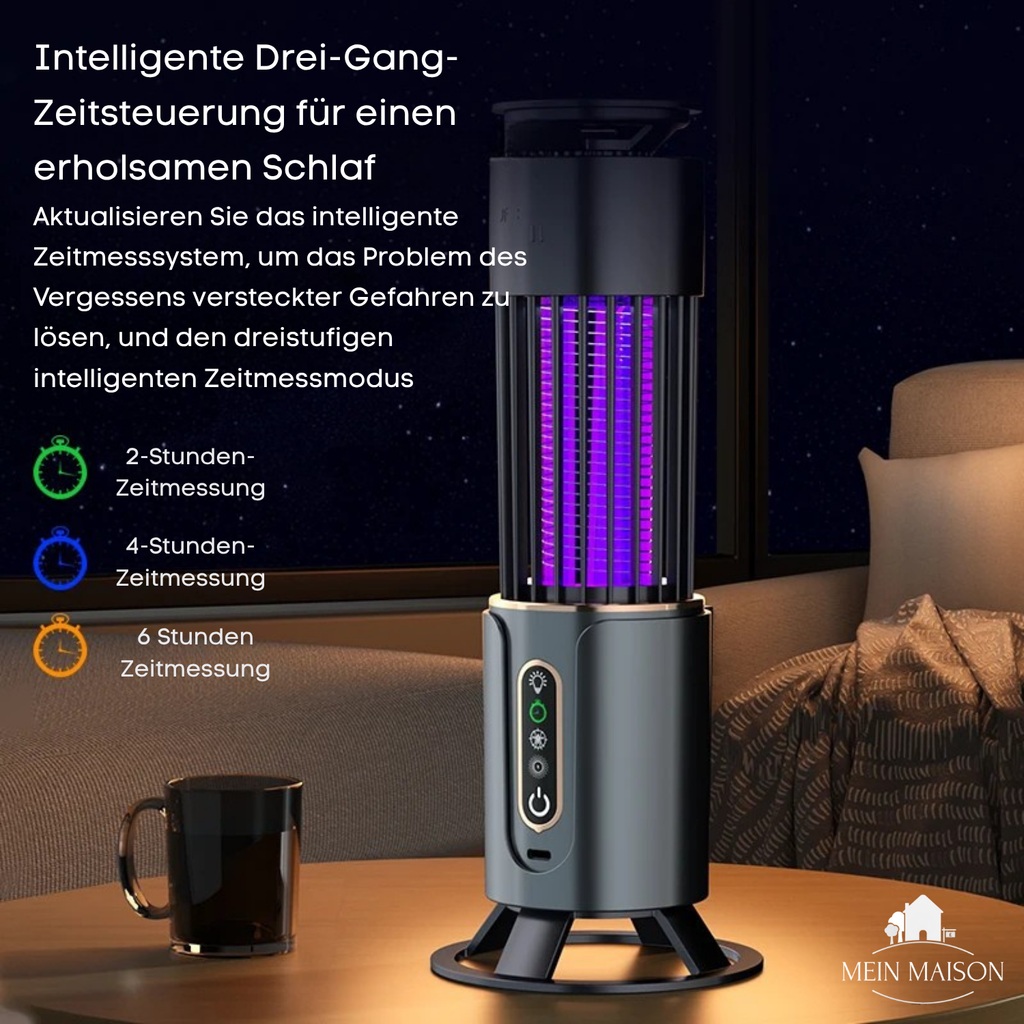 Lunavax Electric Mosquito Lamp | USB Rechargeable | Quiet & Chemical-Free | Insect Killer for Indoor & Outdoor