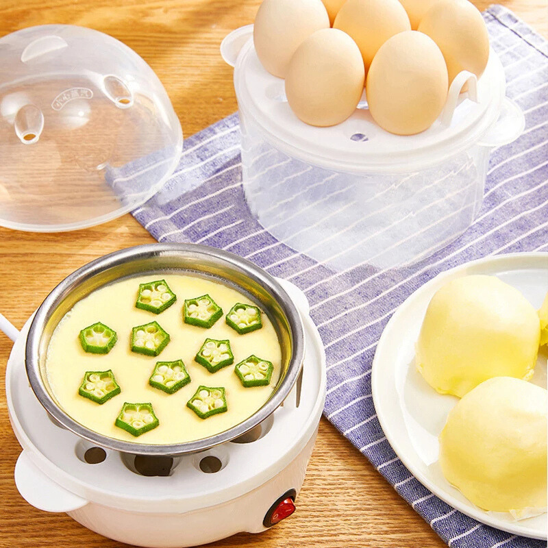 Electric Egg Cooker & Steamer – Compact Multifunction Device For Perfect Eggs And Steamed Food