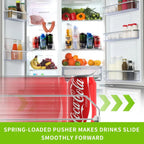 Drink Organizer for Refrigerator – Adjustable with Automatic Feed