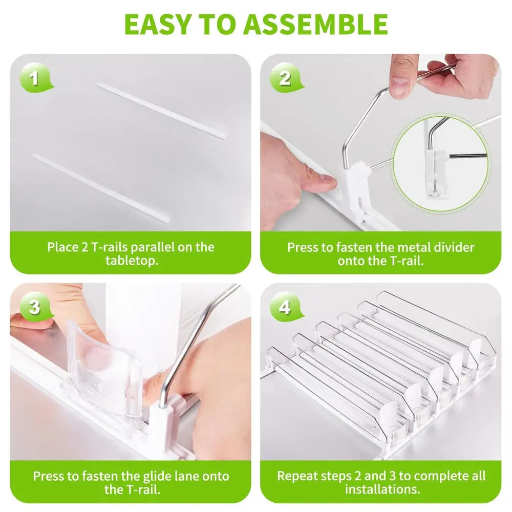Drink Organizer for Refrigerator – Adjustable with Automatic Feed