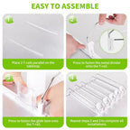 Drink Organizer for Refrigerator – Adjustable with Automatic Feed