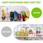 Beverage Organizer with Ejection Mechanism – for Refrigerator & Pantry Shelf