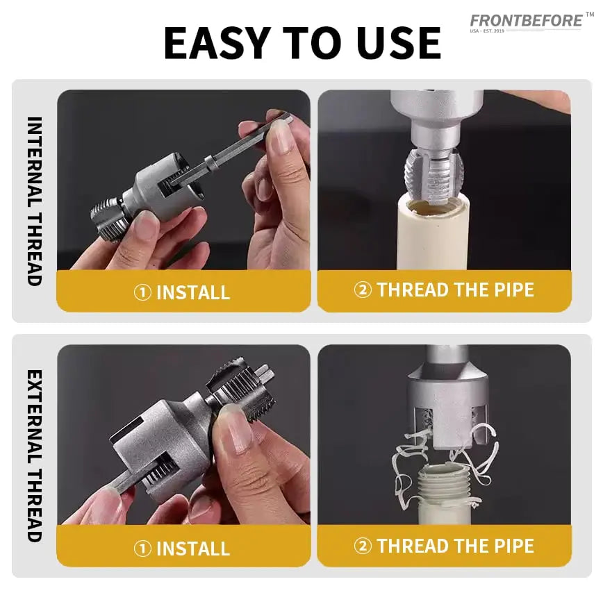 Thread Cutting Tool Set – For defective pipes & new fittings