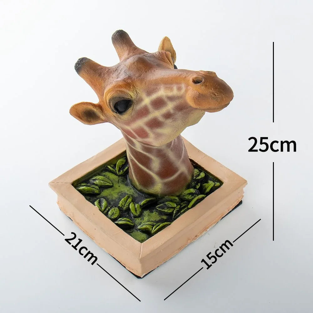 Giraffe Head - Wall Decoration - 3D Sculpture - Lifelike Decoration