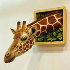 Giraffe Head - Wall Decoration - 3D Sculpture - Lifelike Decoration