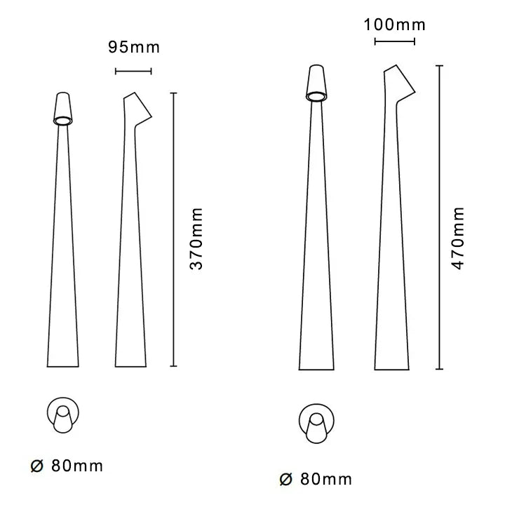 LumiLux Portable Touch LED Lamp – Rechargeable, Dimmable and Slim Design