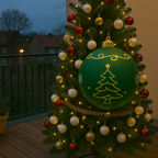 Outdoor PVC Christmas Decoration with Colorful LED Lighting