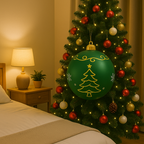 Outdoor PVC Christmas Decoration with Colorful LED Lighting