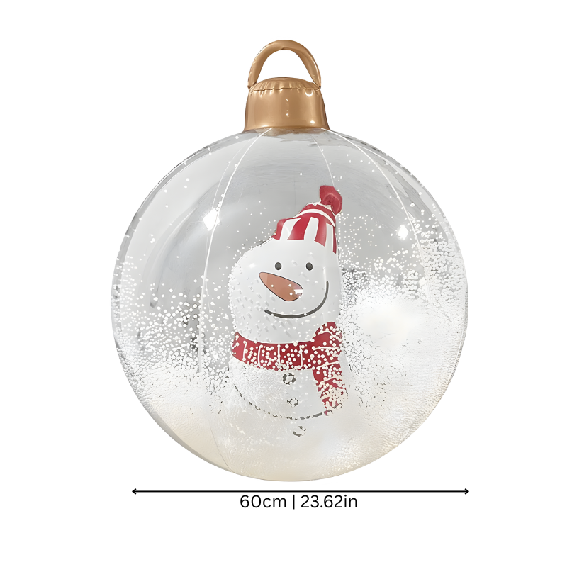 Outdoor PVC Christmas Decoration with Colorful LED Lighting