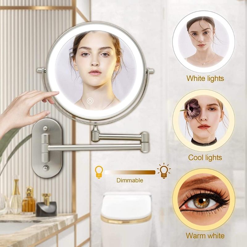 GlamGlow | Deluxe Make-up Mirror with LED and Magnification