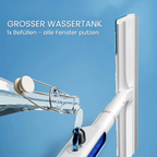 3-in-1 Rotatable Window Cleaner with Telescopic Handle and Spray Function