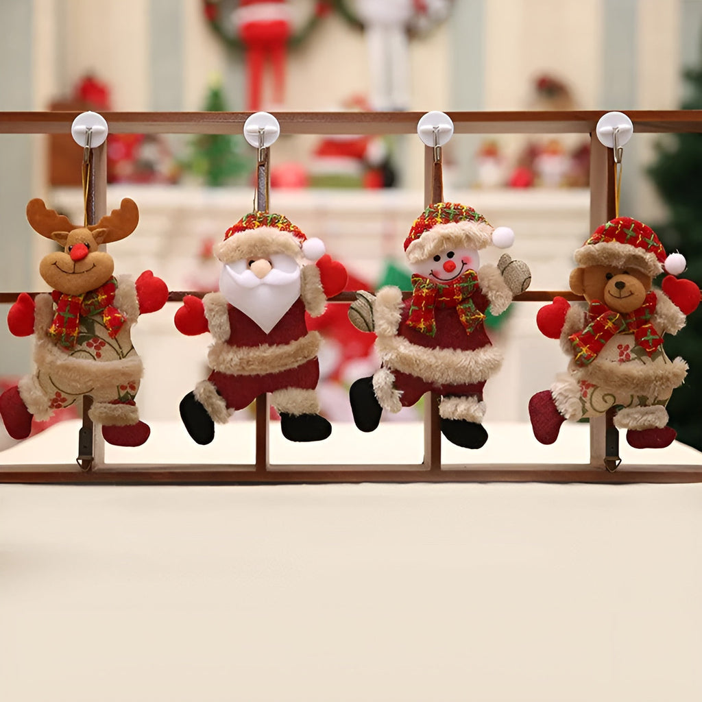 Shiny Christmas Ornaments Set of 4 | Christmas Tree Balls Plastic