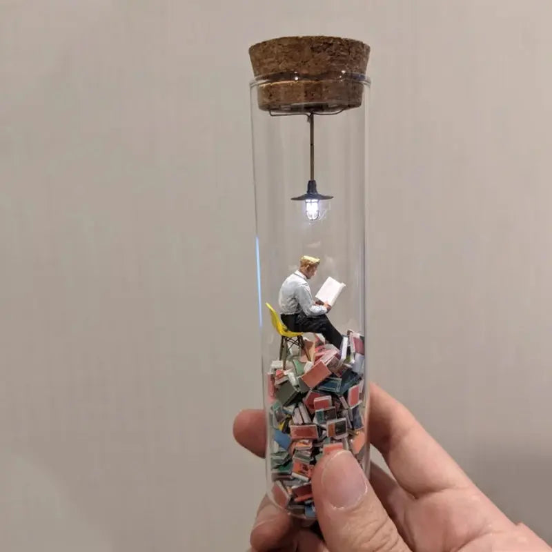 Glass-Miniature-Diorama for Book Lovers