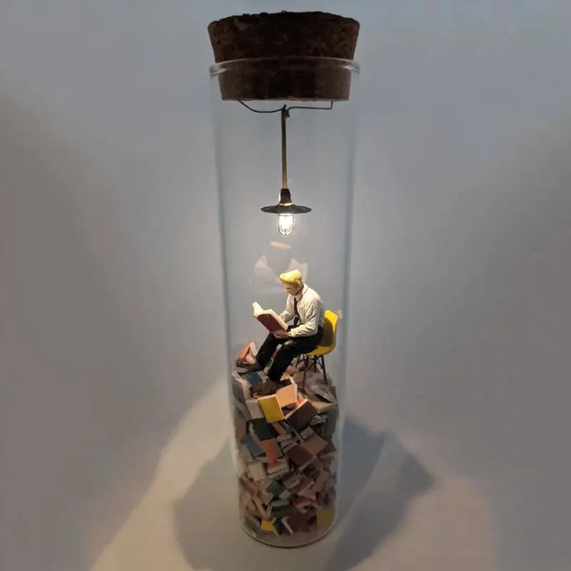 Glass-Miniature-Diorama for Book Lovers