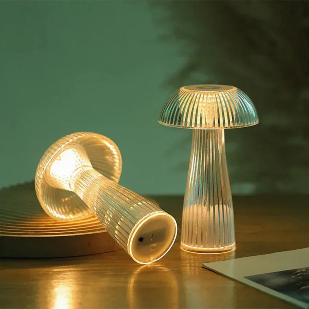 Glass Mushroom Lamp