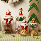 Glass candy storage jar