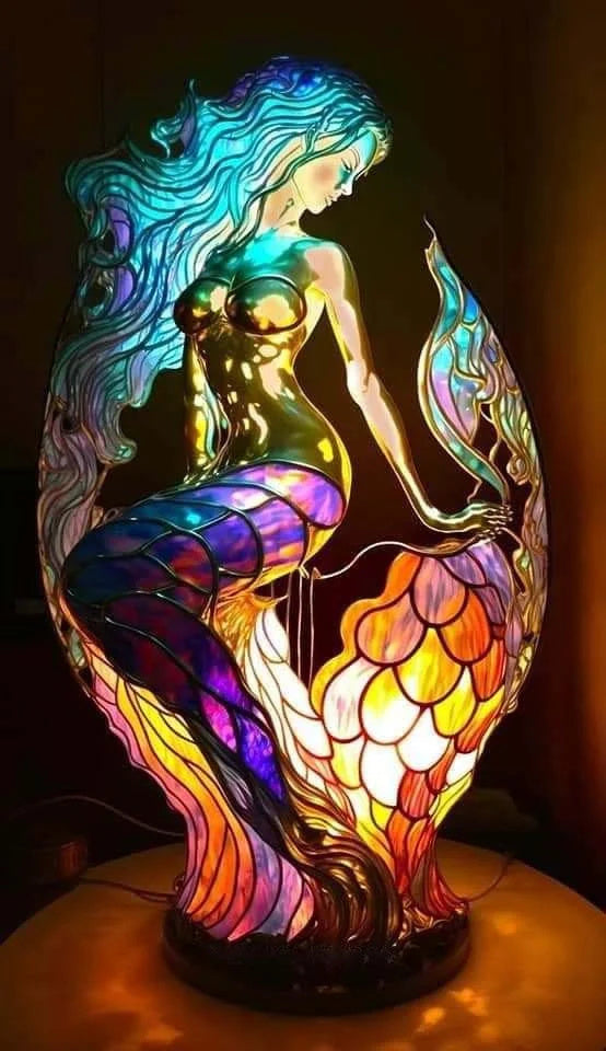 GlassGlow Dimmable LED design lamp with Artistic Finish