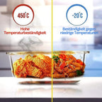 Glass Fresh Storage Containers Set – Airtight Storage Containers with Lid for Kitchen & Meal Prep
