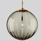 Modern Glass Ceiling Lamp with Integrated LED Lighting