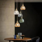 Elegant Glass Hanging Lamp in Flower Shape