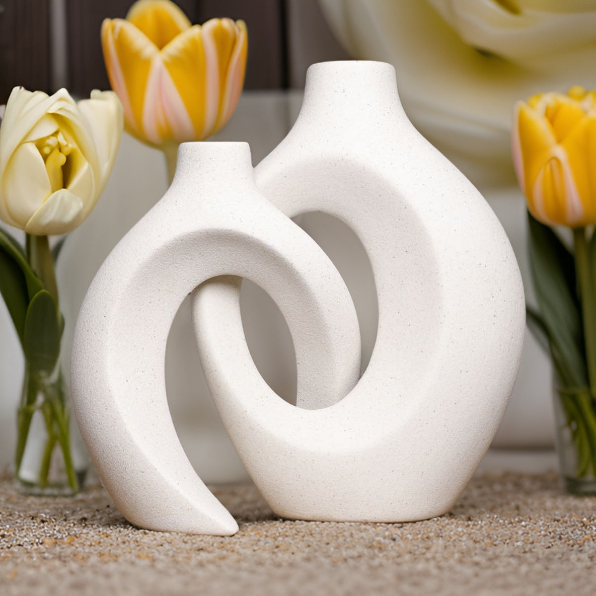 Gleora | Unique Flower Vases with Braided Design