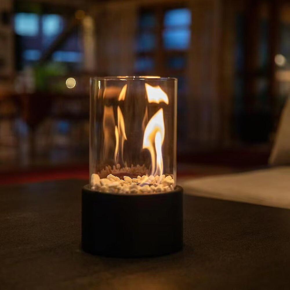 GlowEdge Smoke-Free Bio Fireplace in Glass for Table and Indoor