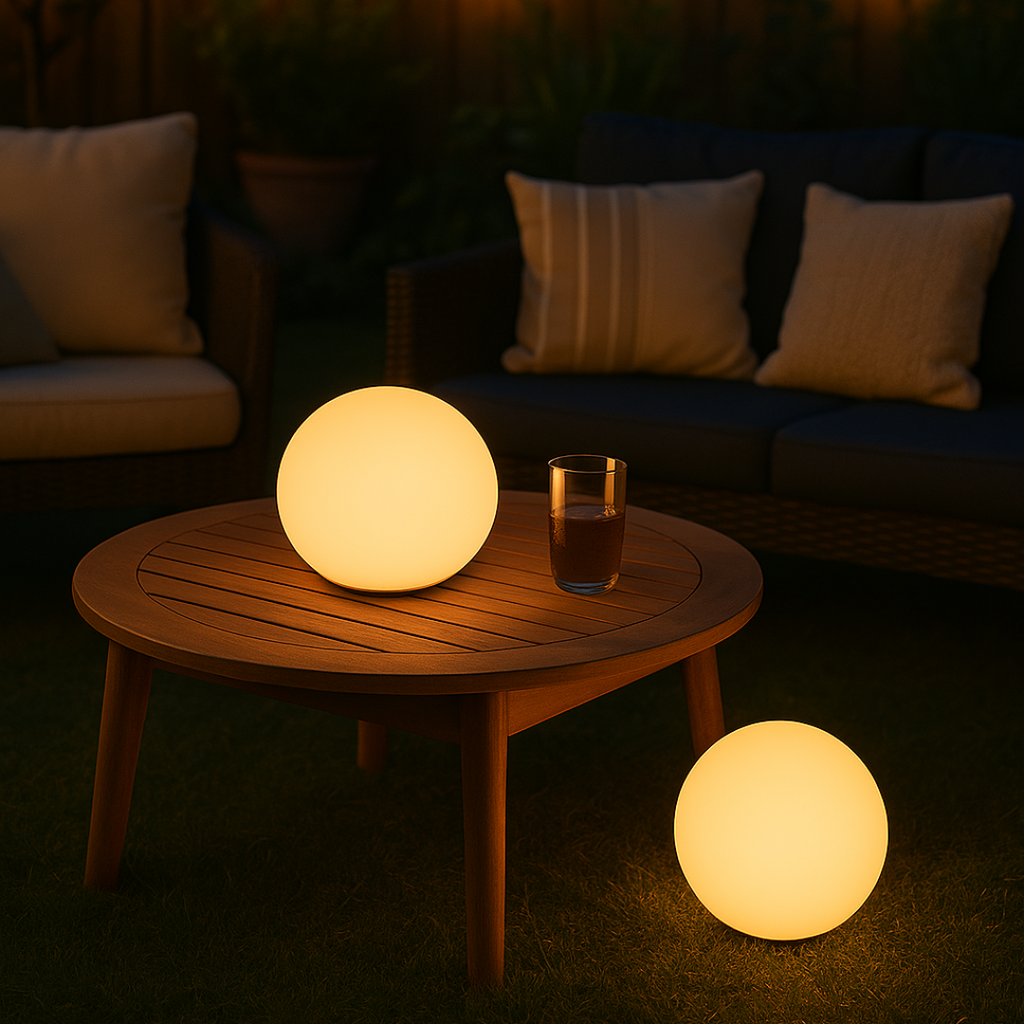 GlowOrb – Wireless LED Colour-Changing Table Lamp with Remote & USB Rechargeable
