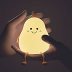 GlowPear Rechargeable Silicone Night Light for Kids