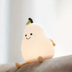 GlowPear Rechargeable Silicone Night Light for Kids