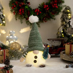 LED Christmas Gnome | Knitted Design with Night Light | Glowing Christmas Decoration | Warm & Cozy