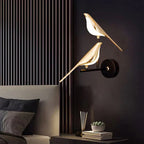 Gold Birds Wall Light