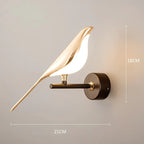 Gold Birds Wall Light