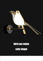 Gold Birds Wall Light