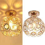 Modern Luxury Round LED Ceiling Lamp made of Crystal Glass