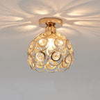 Modern Luxury Round LED Ceiling Lamp made of Crystal Glass
