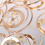 Modern Luxury Round LED Ceiling Lamp made of Crystal Glass