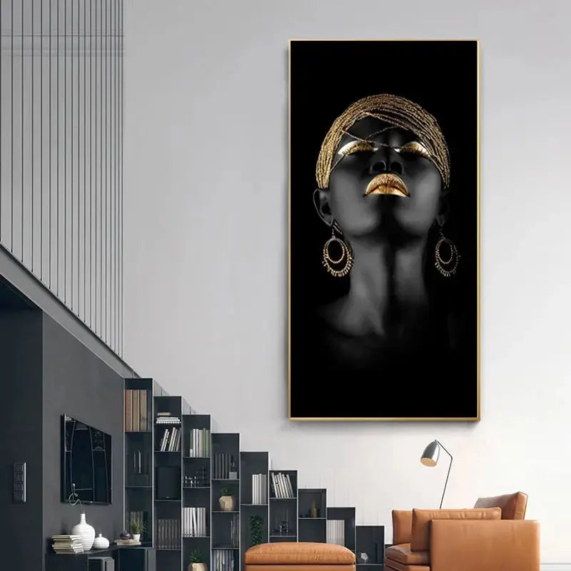 Golden Lady canvas art
