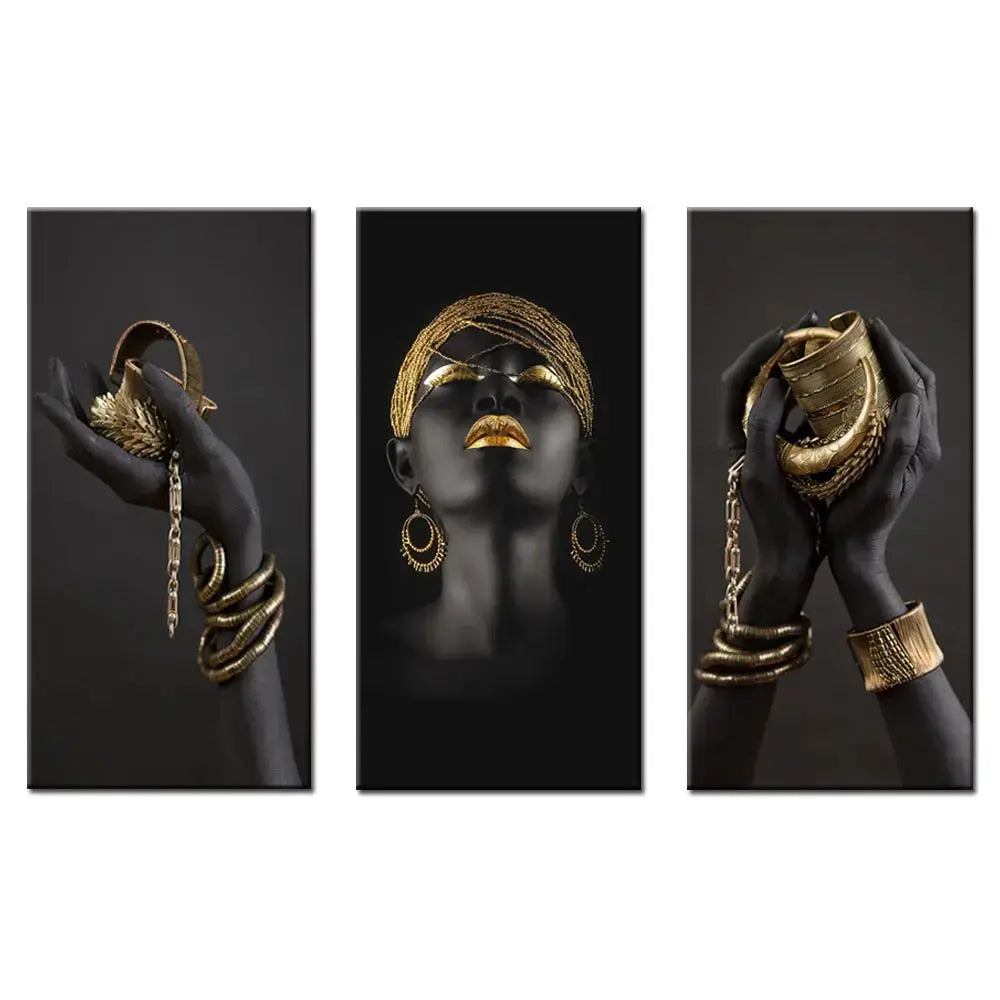 Golden Lady canvas art