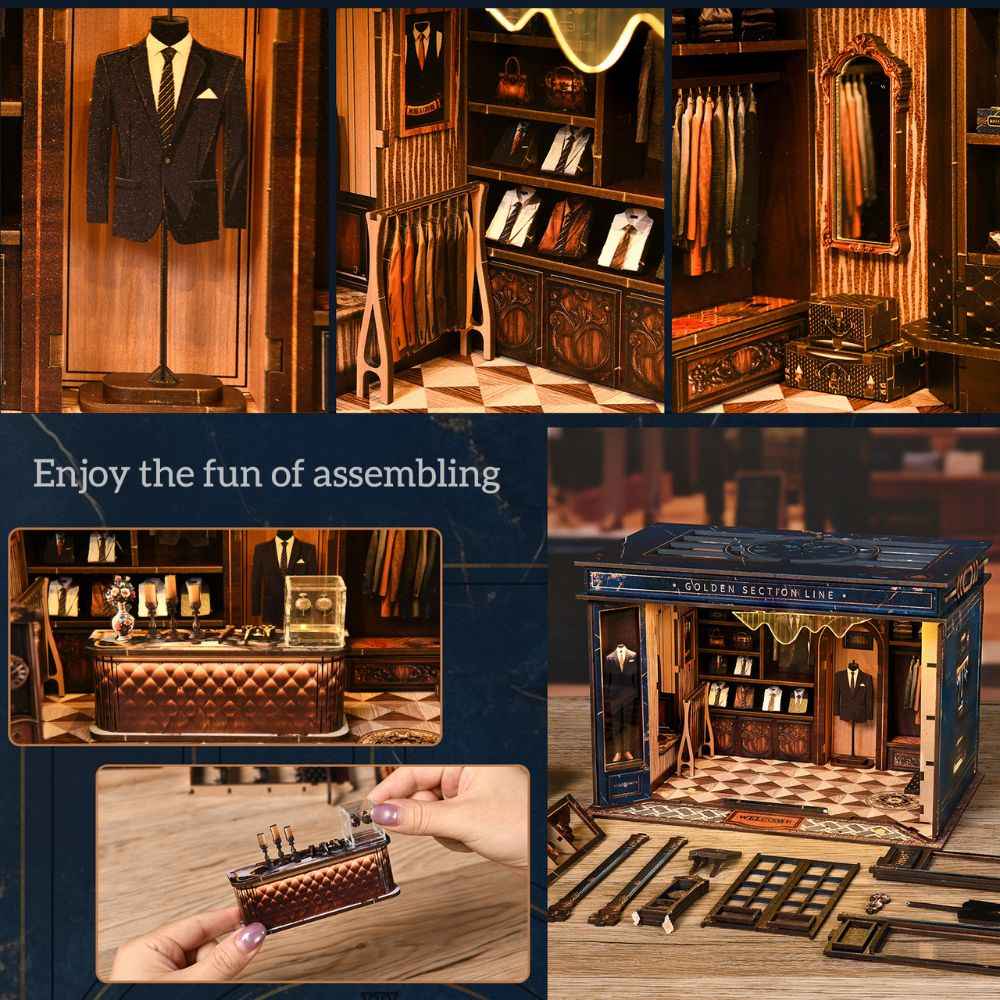 Golden Section Line DIY Mini House Kit l DIY Miniature Kit