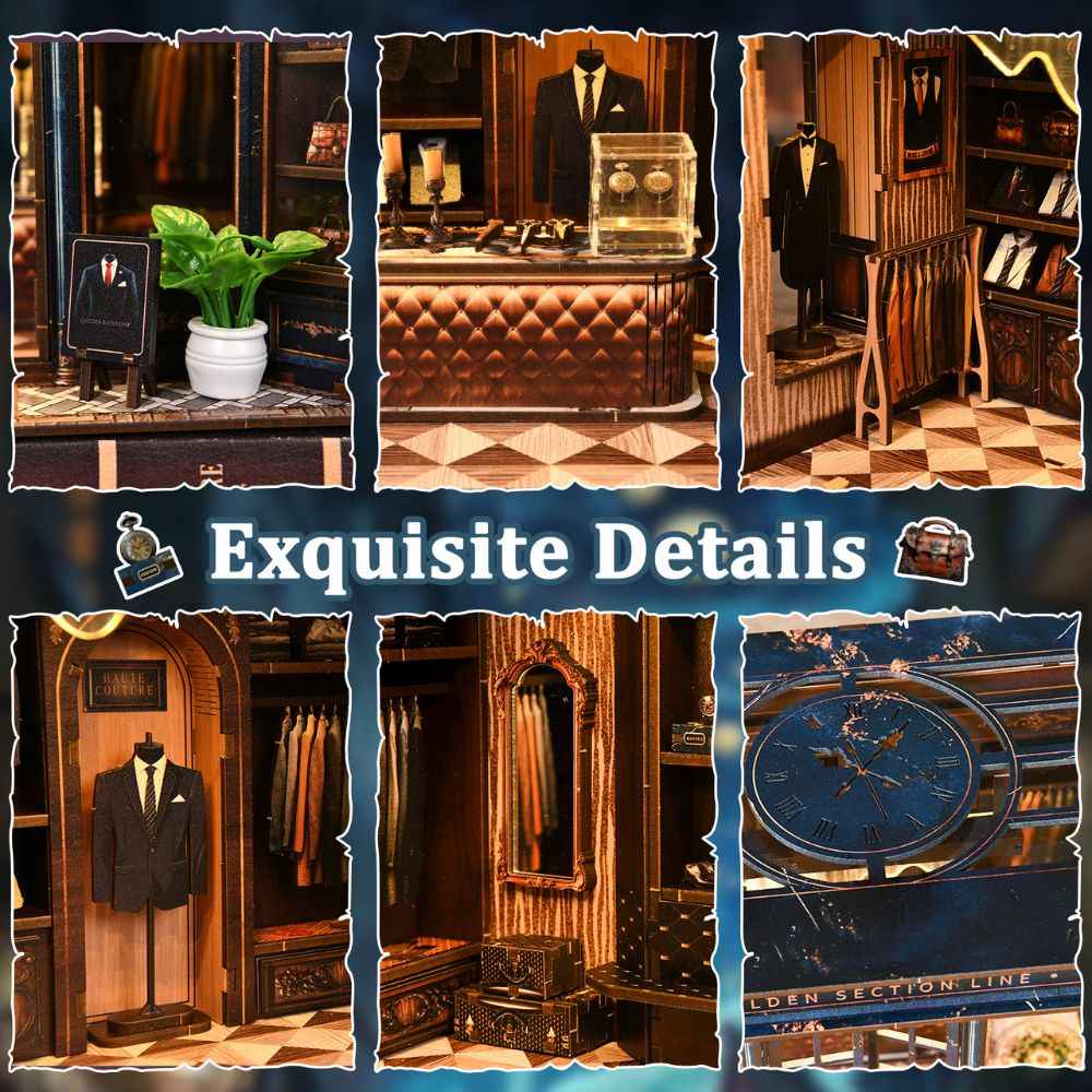 Golden Section Line DIY Mini House Kit l DIY Miniature Kit
